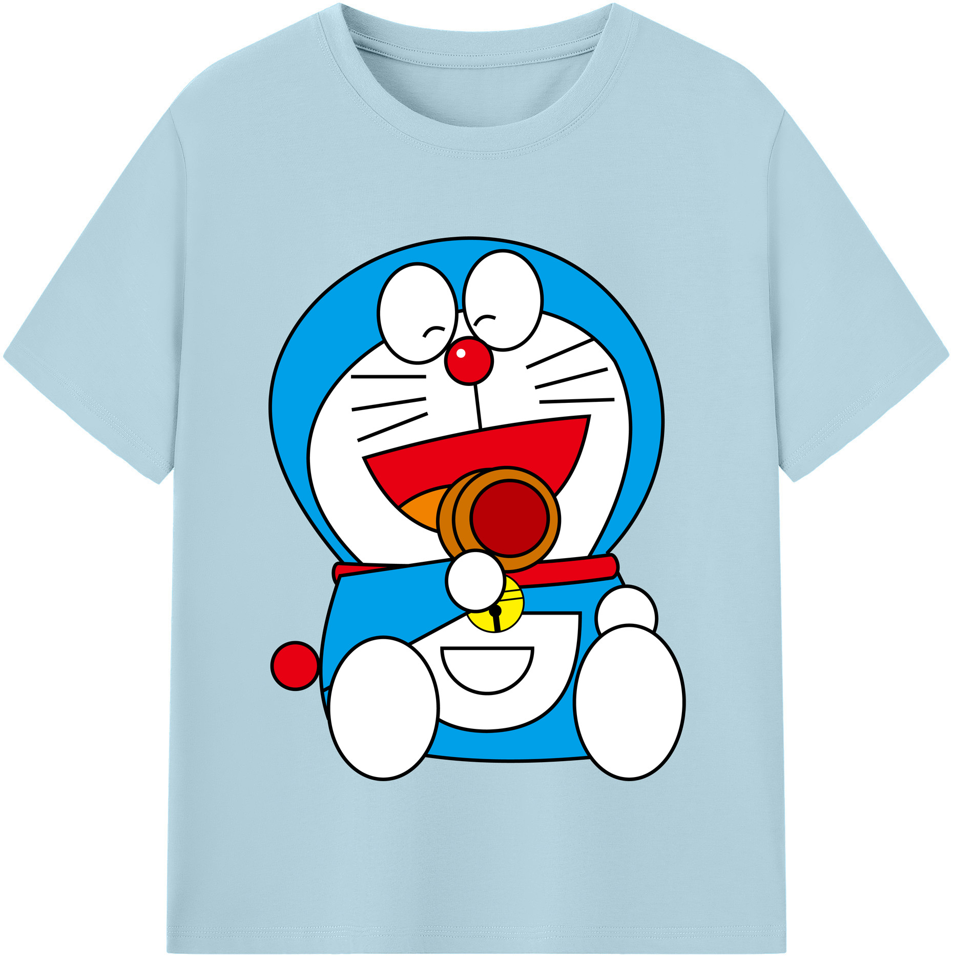 （画像用） ドラえもん Doraemon 綿100％半袖Tシャツ（フロントプリント）